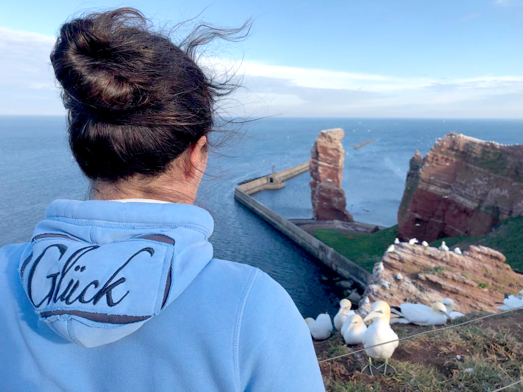 Blick auf die Lange Anna auf Helgoland